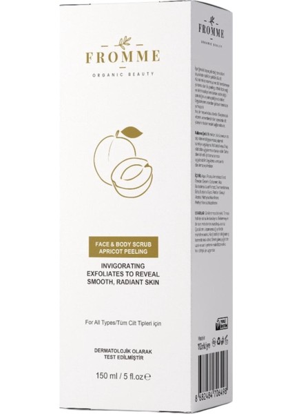 Organic Beauty Face Body Scrub Apricot Peeling fiyatları