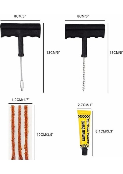 6 Parça Tamir Kiti Otomobil Araba Bisiklet Motor Lastik Tamir Kiti Seti fırsatları