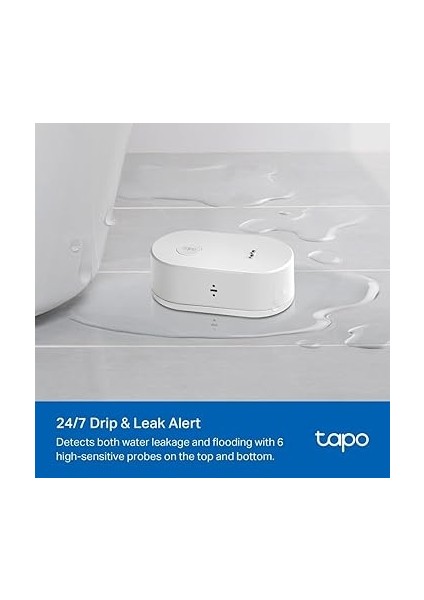 Tp-Link T300, Akıllı Su Sızıntı Algılama Sensörü, IP67 Su Geçirmez, Anlık Uygulama Bildirimi, 90DB'YE Kadar Alarm, Damlama ve Sızıntı Uyarısı fırsatları