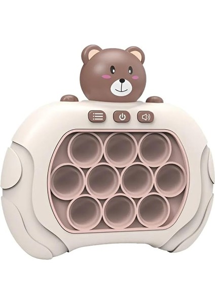Konsol Sesli Işıklı Pop It Oyuncak Elektronik Popit Sevimli Ayıcık Oyun Konsolu PB129801 fırsatları