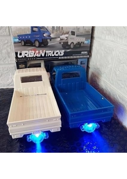 Kumandalı Rc Kamyonet, Işıklı, Buhar Atan, Şarjlı Iş Makinesi Araç Yük Taşıma Aracı Kamyonet (Beyaz) indirimleri