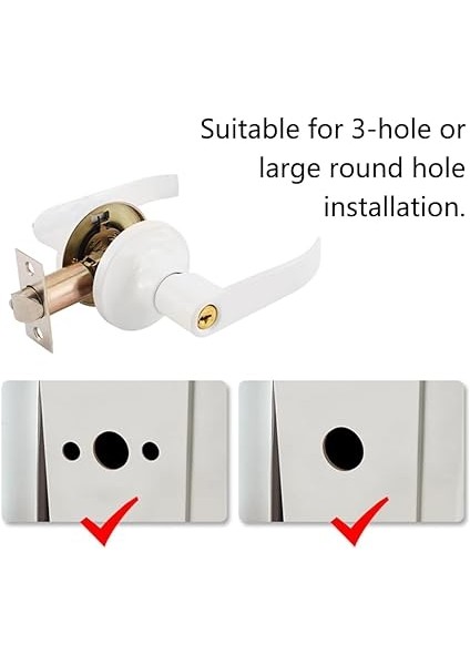 Kapı Kolu Kilidi, Paslanmaz Çelik Uzun Saplı Kapı Kolu Kilidi, Ev, Ofis, Yatak Odası Banyo Için 3 Anahtarlı (Gümüş) fiyatları