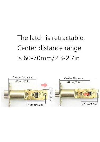 Kapı Kolu Kilidi, Paslanmaz Çelik Uzun Saplı Kapı Kolu Kilidi, Ev, Ofis, Yatak Odası Banyo Için 3 Anahtarlı (Gümüş) indirimleri
