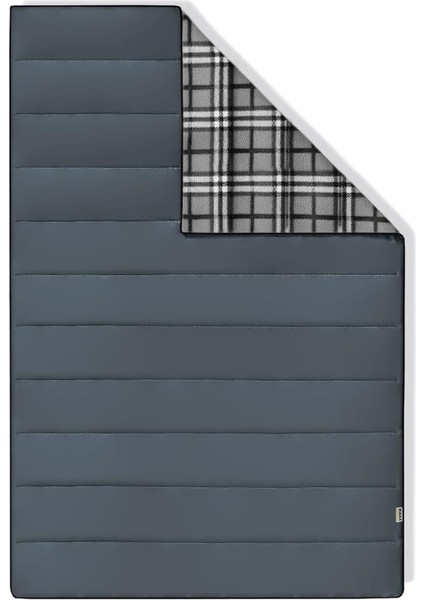 Flanel Kamp Battaniyesi, Seyahat Yorganı Dış Mekan Hafif Kompakt Outdoor Kamp Çadır Karavan Malzemeleri Battaniye 215-150 cm Antrasit