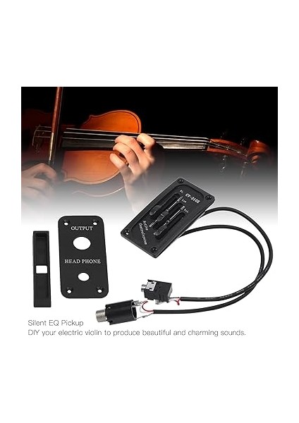 Elektrikli CV-210E Için Ayarlanabilir Keman Pikap Sessiz Eq Ekolayzer Aksesuar Kiti, Akustik Için Ideal modelleri