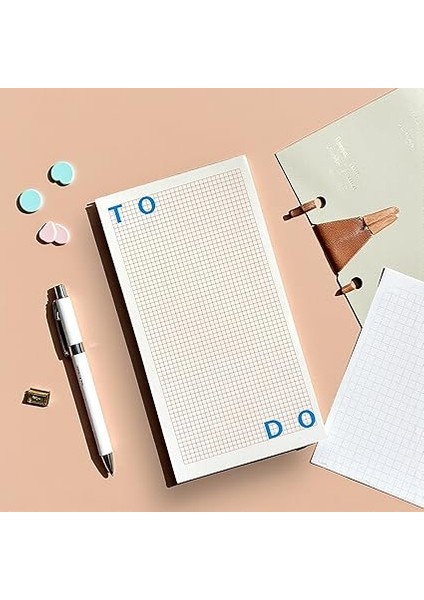 Tanıtım Masaüstü Planlayıcı | Kopar-At Kareli Not Kağıdı Not Defteri | 150 Yaprak, 90 gr Ivory Kağıt | Uzun Form Planlayıcı – 226X118 mm (To Do) fiyatları