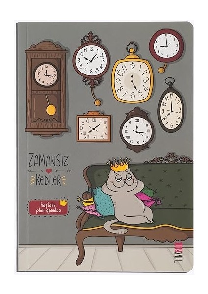 Zamansız Kedi Saatler Zamansız Ajanda, 15X21.5 cm modelleri