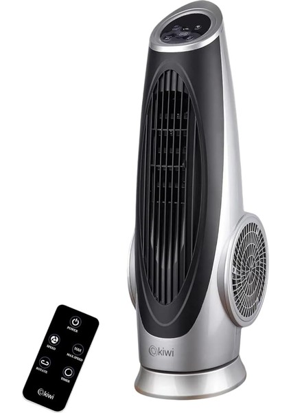 Gösterge Panelli Yatay Salınım Fonksiyonlu Kule Tipi Turbo Vantilatör