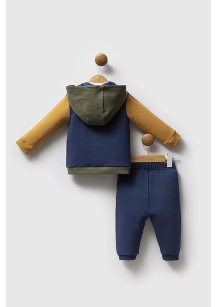 U.s. Polo Assn 3'lü Takım USB2574 Indigo Hardal fırsatları