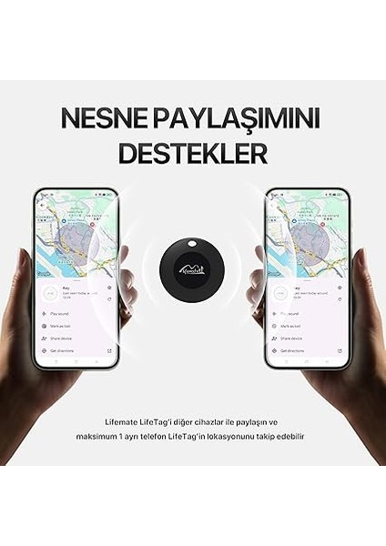 Lifetag Android ile Uyumlu Smart Tag Google Için Lisanslı Akıllı Takip Cihazı - Beyaz (Sadece Androıd ile Uyumludur) fırsatları
