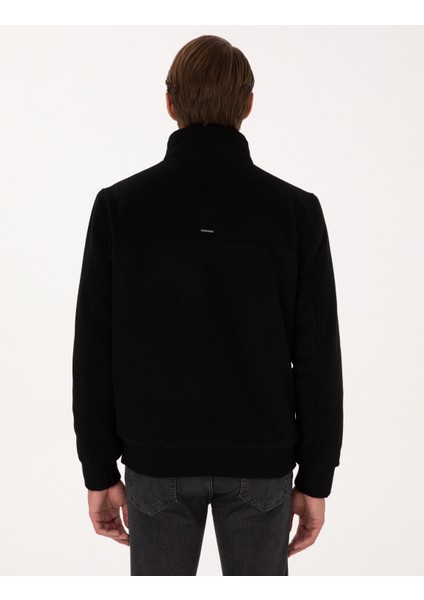 Erkek Siyah Kaşe Mont 50312084-VR046 indirimleri