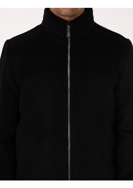 Erkek Siyah Kaşe Mont 50312084-VR046