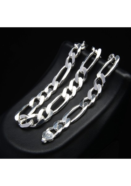 250 Mikron Figaro Gümüş Zincir