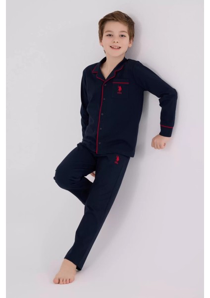 U.s. Polo Assn Gömlek Pijama US2234-4 Lacivert fiyatları