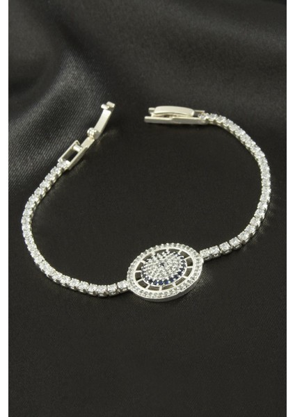 Yuvarlak Zirkon Taşlı Çocuk Bileklik 16 cm fiyatları