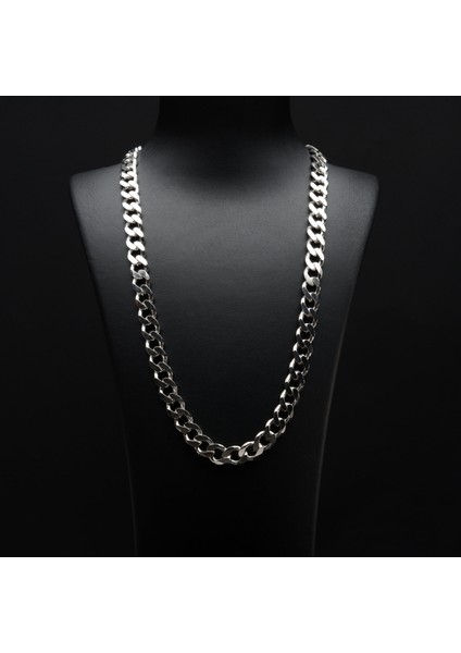 250 Mikron Rodyum Gurmet Gümüş Zincir
