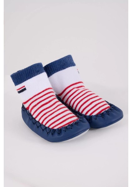 U.s. Polo Assn Çarık Çorap USB2600 Beyaz-Lacivert modelleri