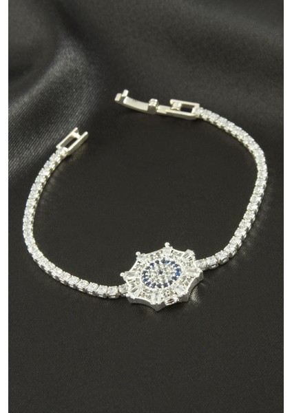 Örümcek Ağı Zirkon Taşlı Çocuk Bileklik 16 cm