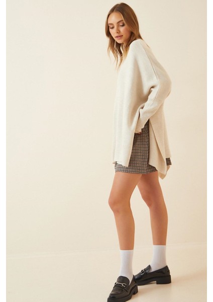 Düz Triko Satandart Beden Panço fiyatları