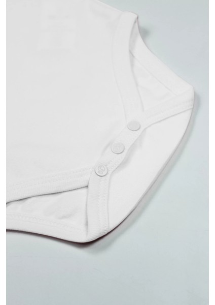 Bistyle Organik Natural Basic Style Yarım Kol Body BS17103 Beyaz modelleri