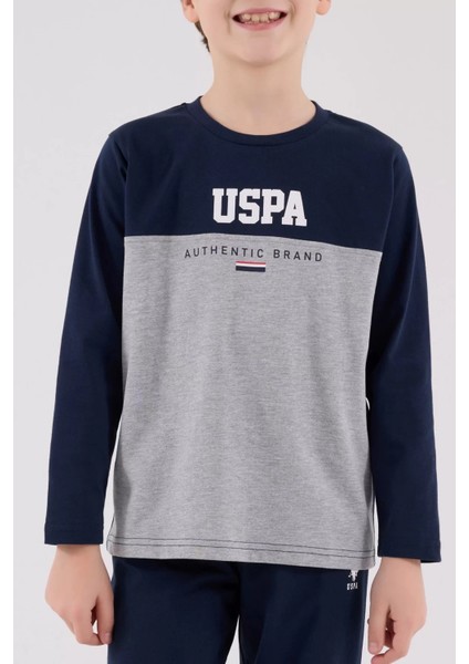 U.s. Polo Assn Uzun Kol Pijama Takım US2220-4 Lacivert modelleri