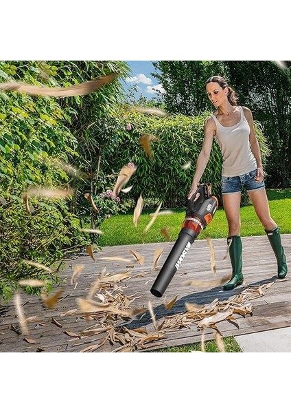 40 V Akülü Yaprak Üfleyici WG584E, 2 x 2,0 Ah, Powershare, Fırçasız Motor, Türbin Teknolojisi, Çift Şarj Cihazı, 145 Km/sa Yüksek Hava Hızı, 12 M3 / Dak, 2 x 18 V fırsatları