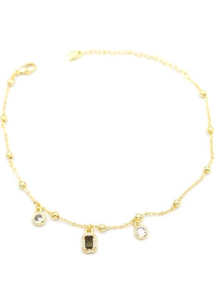 Renkli Taşlı Halhal - Siyah fiyatları