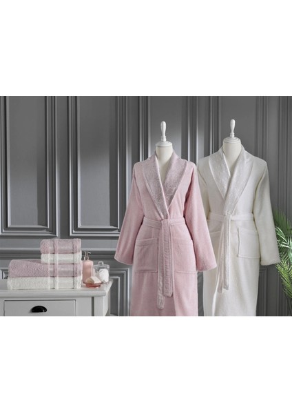 Dori Aile Bornoz Seti 6 Parça Pudra-Krem fiyatları