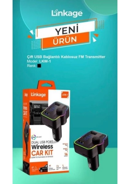 Çift USB Bağlantılı Wireless Fm Transmitter Müzik Kiti fiyatları