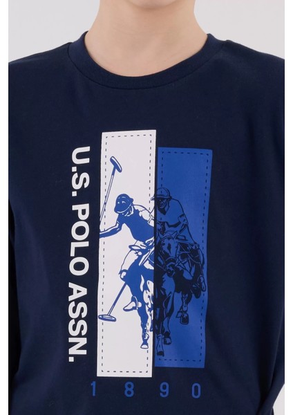 U.s. Polo Assn Uzun Kol Pijama Takım US2206-4 Lacivert modelleri