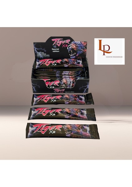 Tiger X2 Ginseng Macun Performans1 Arttrıcı2 Ginseng Erkek ve Kadınlara Özel Güç3 Etkili Enerjik2 Kuvvet3 Gizli Gönderim 1 Paket 10 Gr' Lık Stick Tek Kullanımlık 36 Adet