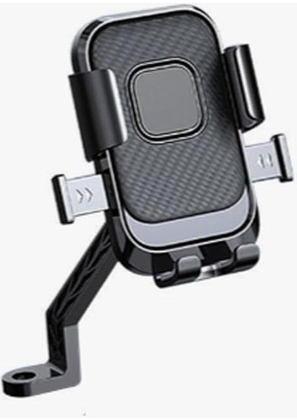 Motor,motosiklet,bisiklet,scooter Için 360 Derece Dönebilen Dikiz Aynası Versiyonu Telefon Tutucu Aparat
