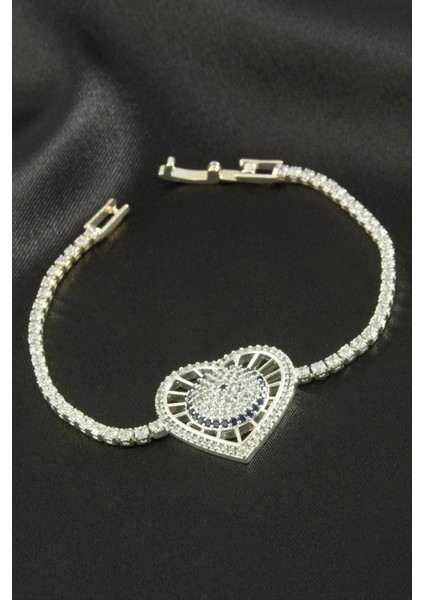 Kalp Zirkon Taşlı Çocuk Bileklik 16 cm fiyatları