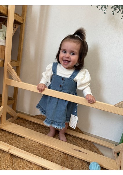 Kot Elbise Bluz Bebek Takımı fiyatları