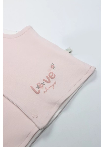Bistyle Grow In Love Çift Taraflı Bebe Yelek 18102 Pembe Ekru modelleri