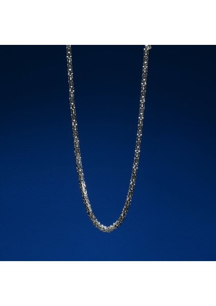 200 Mikron Naturel Kare Kral Gümüş Zincir fiyatları