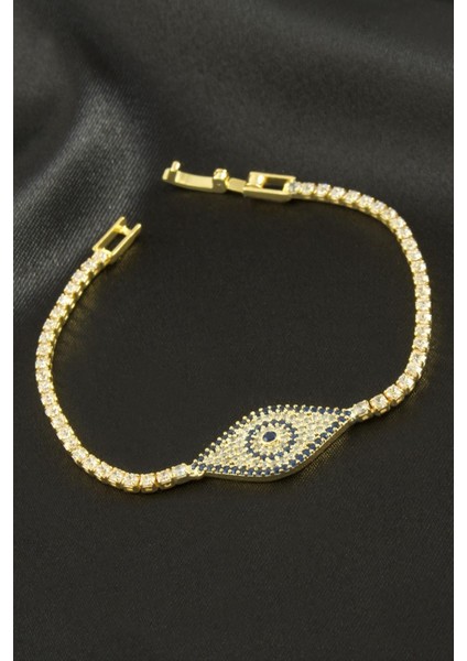 Göz Zirkon Taşlı Çocuk Bileklik 16 cm modelleri