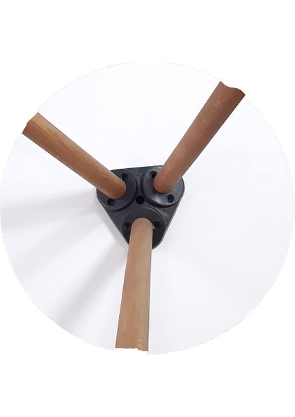 Üçlü Zigon Sehpa Ahşap Ayaklı Yuvarlak Pastel Tasarım (Cappuccino,gri,krem) indirimleri