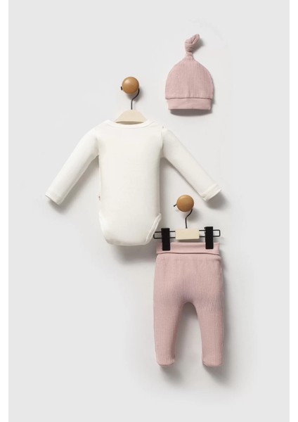 Moi Noi Şapkalı Badi Pantolon Takım MNB5345 Mürdüm