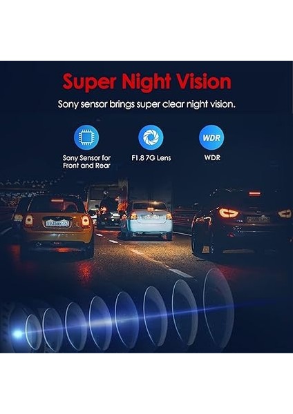 A129 Pro Duo 2 Kameralı Ön-Arka 4K Wifi Gps'li Araç Kamerası modelleri