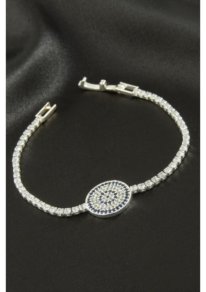 Nazar Zirkon Taşlı Çocuk Bileklik 16 cm