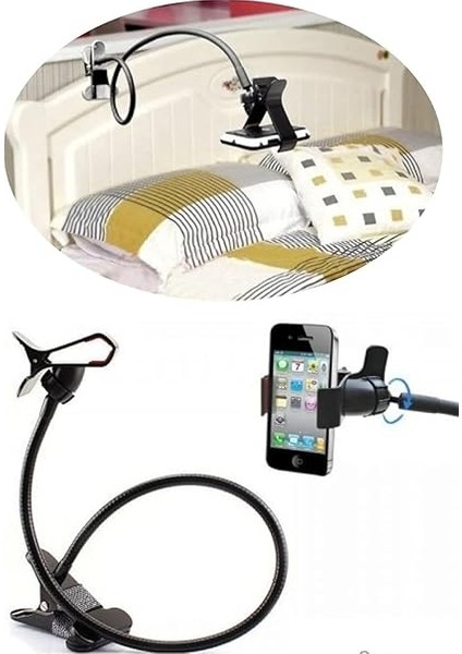 Masa Aparatı | Akrobat Esnek Kolu ile 360° Ayarlanabilir Telefon Standı | Oynar Başlık, Çok Yönlü Kullanım indirimleri