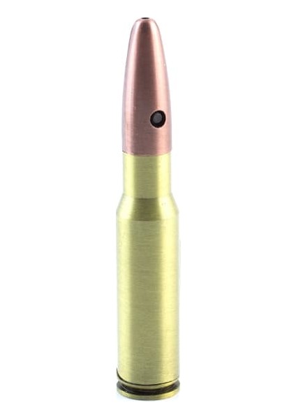 Kahverengi Başlıklı Lazer Işıklı 50 Kalibre Mermi Çakmak 1 Adet