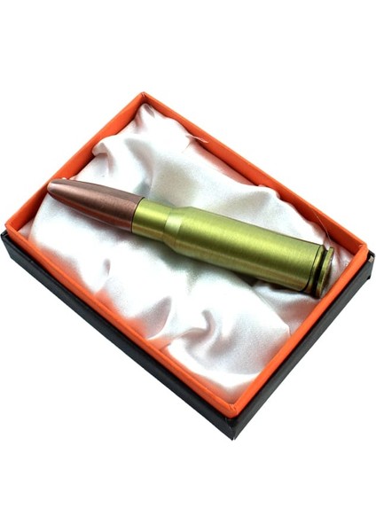 Kahverengi Başlıklı Lazer Işıklı 50 Kalibre Mermi Çakmak 1 Adet fırsatları