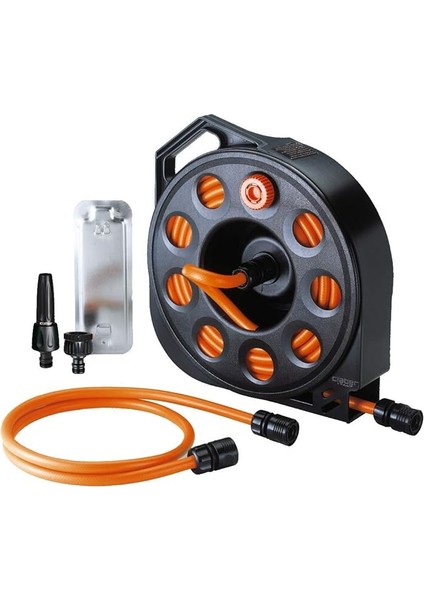 8974 Aquapass Kasetli Hortum Makarası- 15 Metre Özel Hortumlu