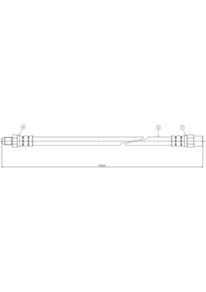 FREN HORTUMU ARKA MERCEDES VITO W638 1996-2003 A6384282135 (2 ADET)