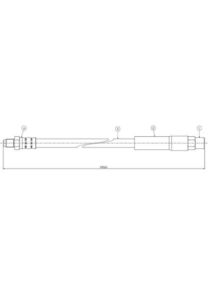 FREN HORTUMU ARKA BMW E30 E60 E61 E63 E64 E65 E66 34321159890 (2 ADET)