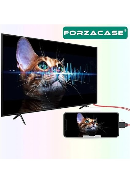 3in1 Görüntü Aktarıcı Kablo Lightning Type-C Micro USB To HDMI Dönüştürücü - FC450 fırsatları