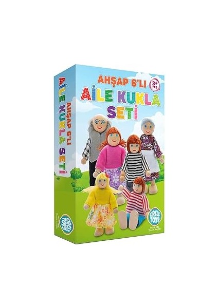 Toys Ahşap 6'lı Aile Kukla Seti indirimleri