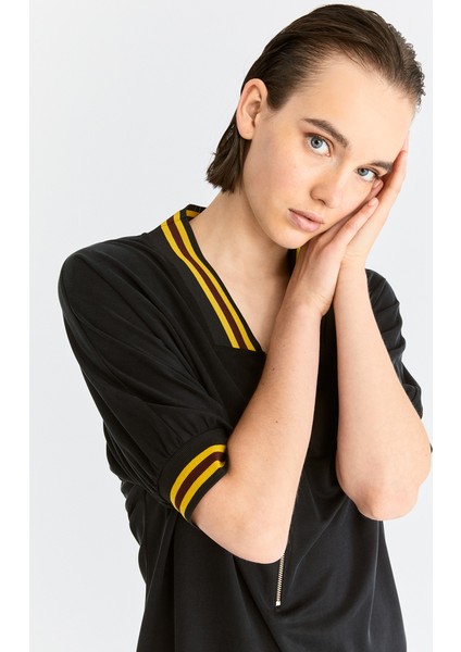 Fermuar Detaylı Günlük Elbise Siyah K2011078_001 modelleri